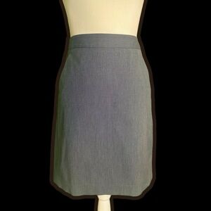 Theory Vintage ‘Lilous/Infinite’ Gray Micro Striped Pocketed Pencil Skirt Size 4